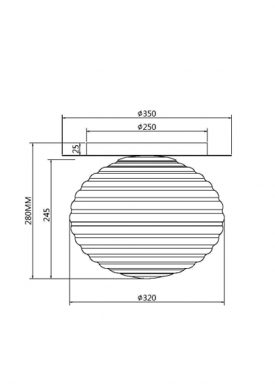 Потолочный светильник Reels золотой, белый стекло 2