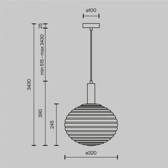 Подвесной светильник Reels золотой с белым абажуром 2