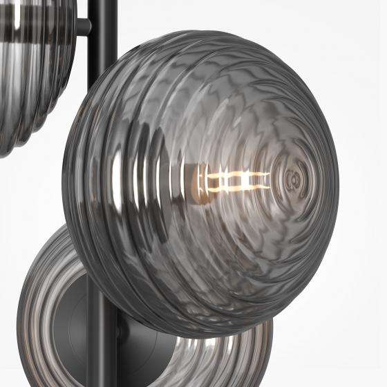 Подвесной светильник Reels черный, дымчатый 2