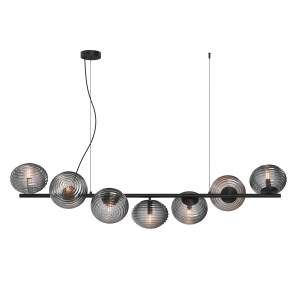 Подвесной светильник Reels черный, дымчатый