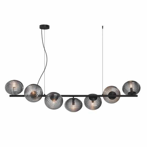 Подвесной светильник Reels черный, дымчатый 1