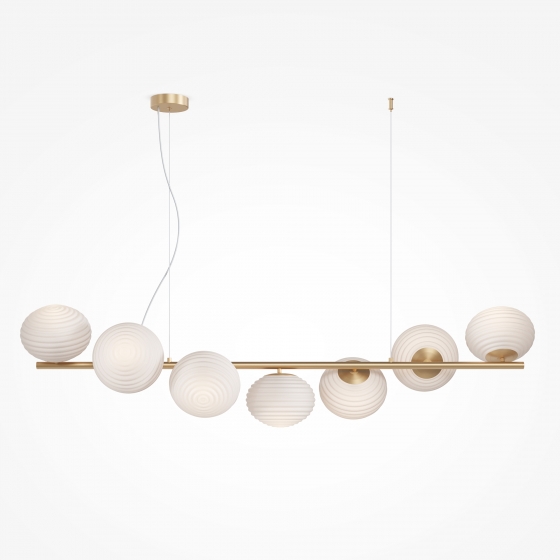 Подвесной светильник Reels белый, золото, 132 см 6