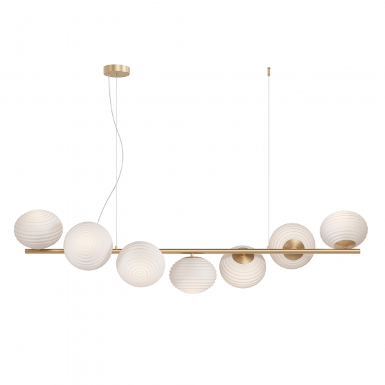 Подвесной светильник Reels белый, золото, 132 см 1