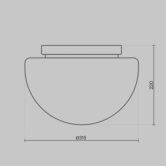Потолочный светильник Glassy белый, золото 315 мм 6