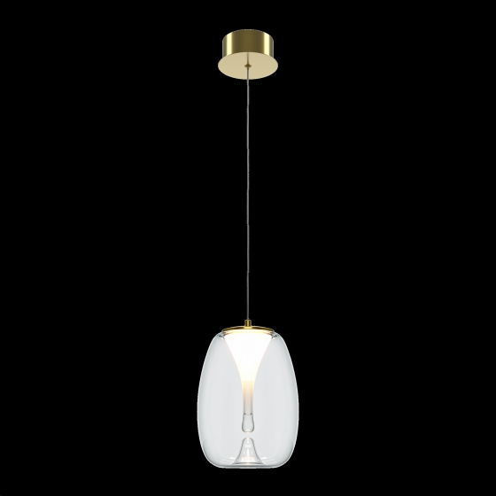 Подвесной светильник Splash прозрачный, золото, 200 мм 3