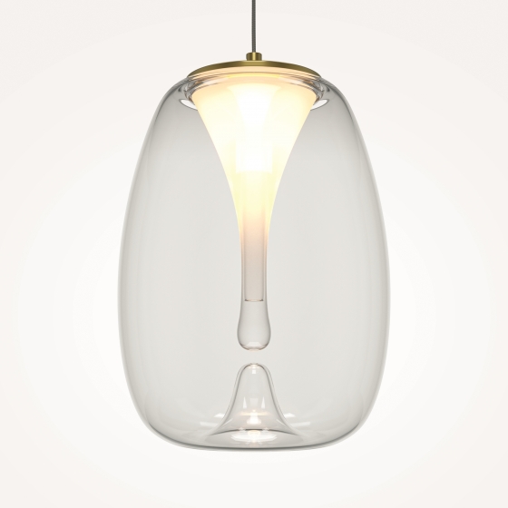 Подвесной светильник Splash прозрачный, золото, 200 мм 4