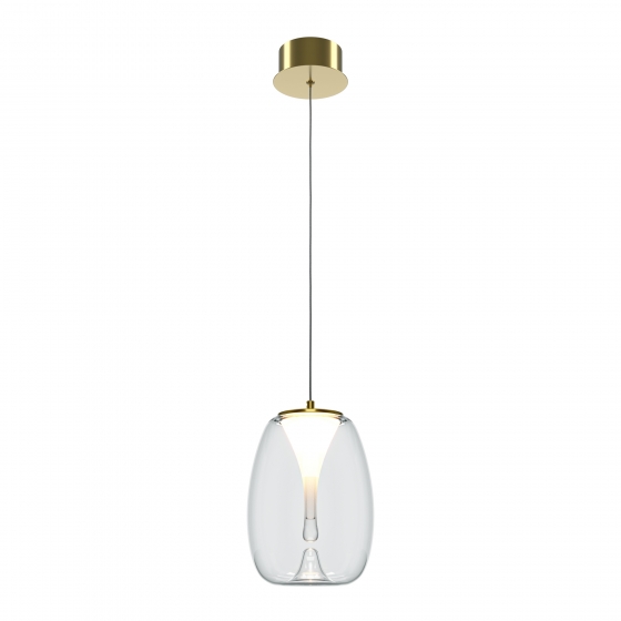 Подвесной светильник Splash прозрачный, золото, 200 мм 1