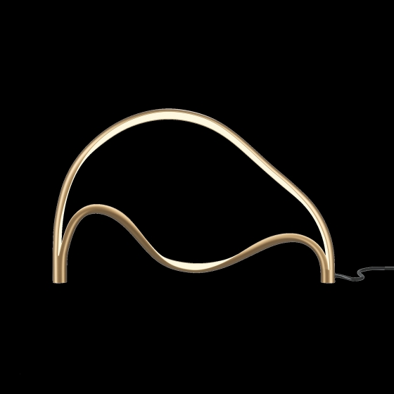 Настольный светильник Plons латунь, белый абажур 3