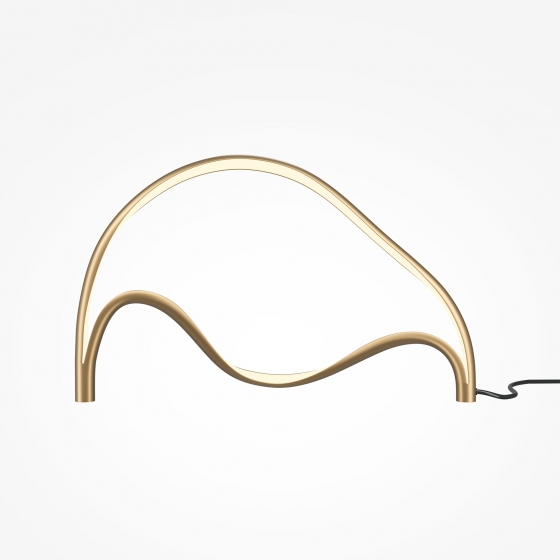 Настольный светильник Plons латунь, белый абажур 7