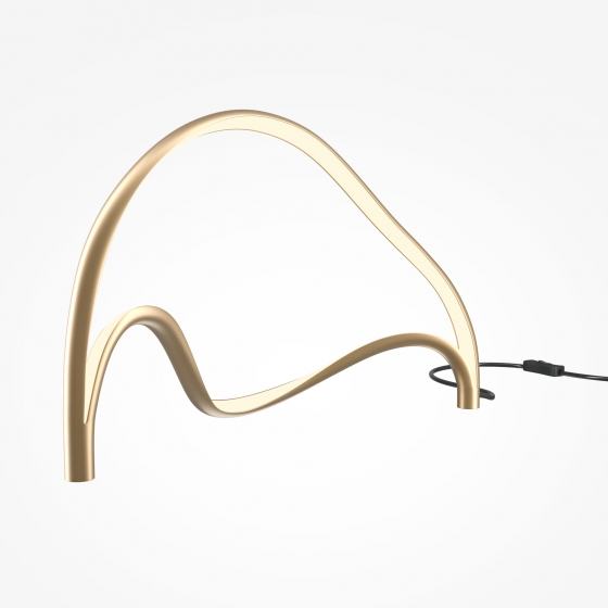 Настольный светильник Plons латунь, белый абажур 8