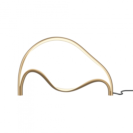 Настольный светильник Plons латунь, белый абажур 1