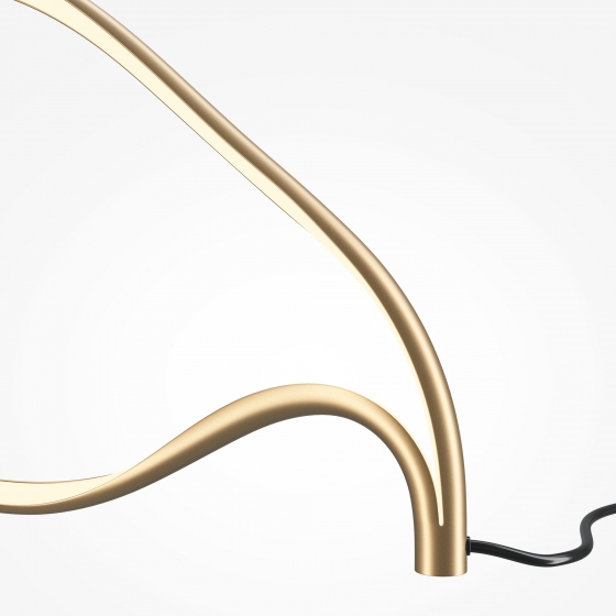 Настольный светильник Plons латунь, белый абажур 6