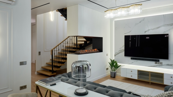 Настольный светильник Spirito черный, дымчатый абажур 2