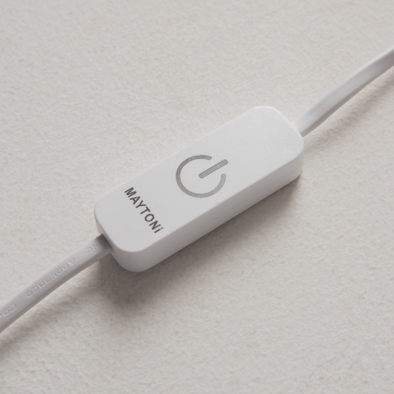 Настольный светильник Spirito белый стекло 280мм 13