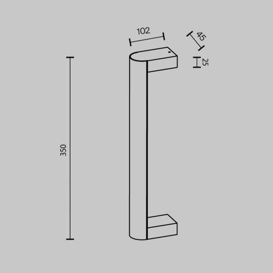Настенный светильник Теорема золото, белый акрил 10