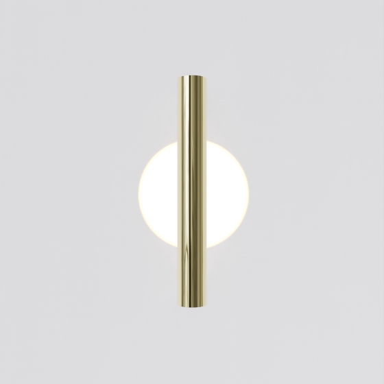 Настенный светильник Теорема золото, белый акрил 2