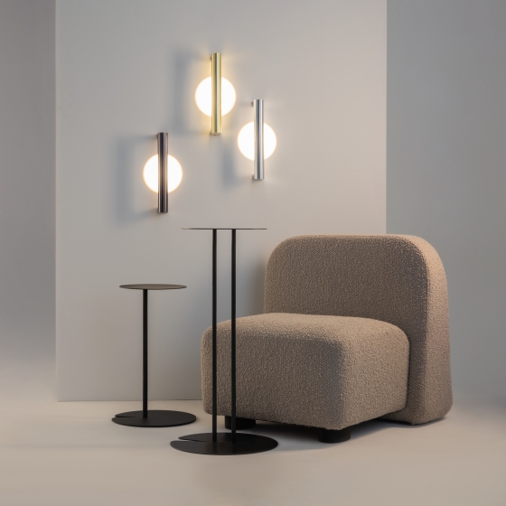 Настенный светильник Теорема золото, белый акрил 6