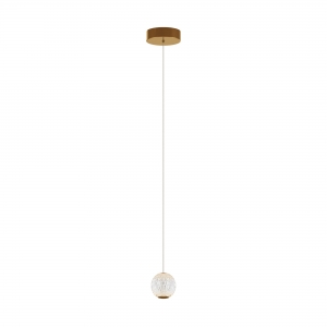 Подвесной светильник Sapphire латунный, прозрачный акрил