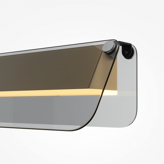 Настенный светильник Flat черный, стекло, 430 мм 3