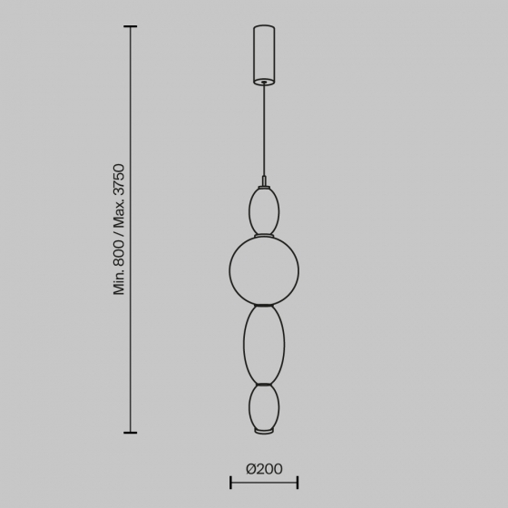 Подвесной светильник Adore латунь, стекло, сфера 14