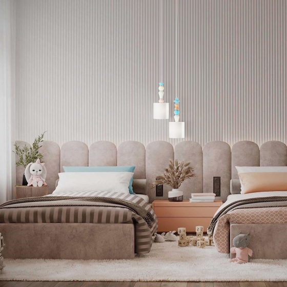 Подвесной светильник Comforty белый цилиндрический 3