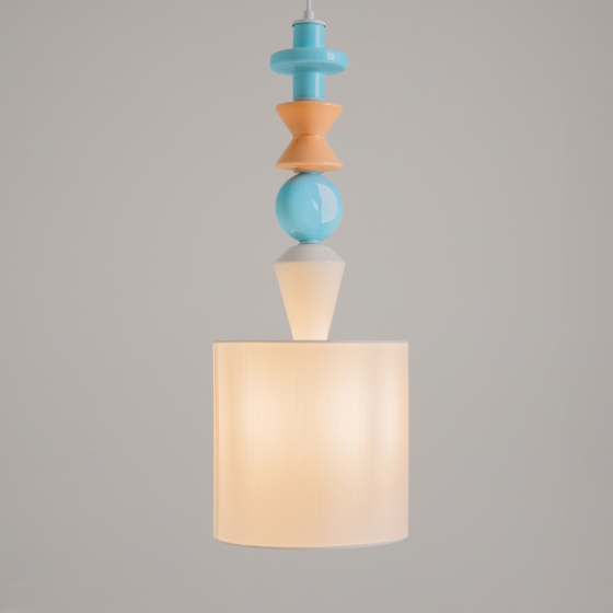 Подвесной светильник Comforty белый цилиндрический 9