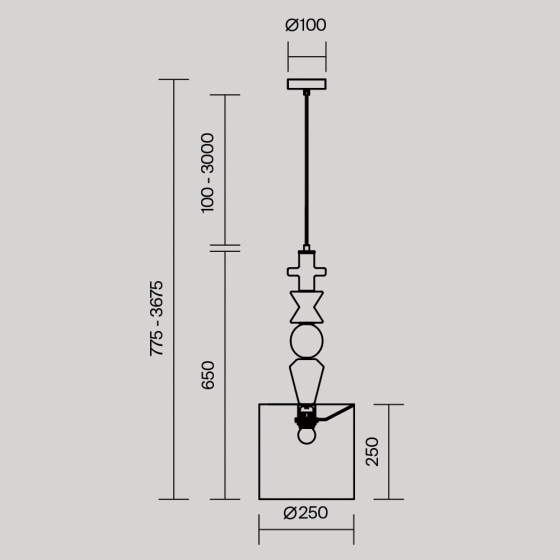 Подвесной светильник Comforty белый цилиндрический 4