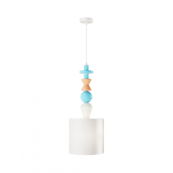 Подвесной светильник Comforty белый цилиндрический 1