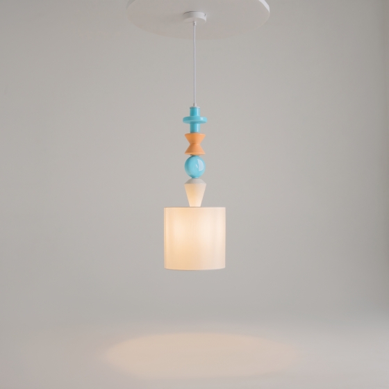 Подвесной светильник Comforty белый цилиндрический 6