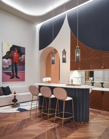 Подвесной светильник Antic серый, золото 6