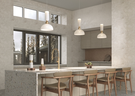 Подвесной светильник Antic белый, золото 3