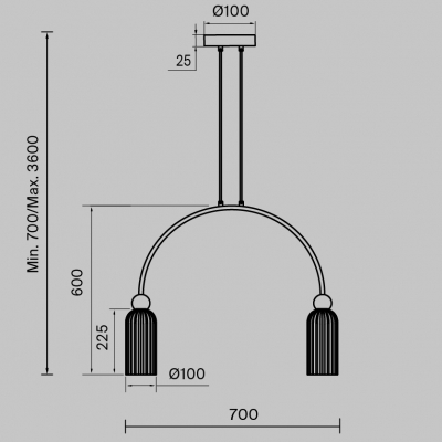 Подвесной светильник Antic 70X10X70 CM 5