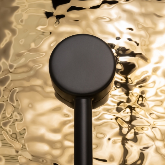 Настенный светильник Mare черный, золотой абажур 4