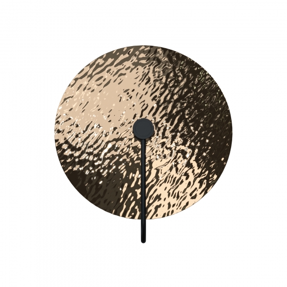 Настенный светильник Mare черный, золотой абажур 1