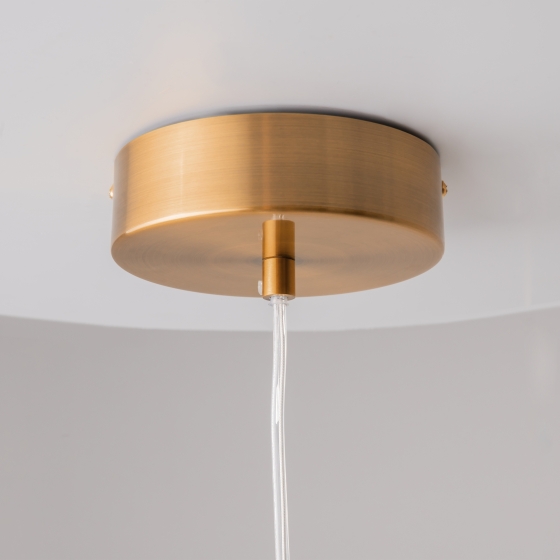 Подвесной светильник Futuro янтарный, латунь, 200 мм 8