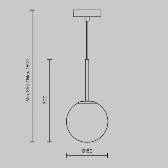 Подвесной светильник Basic form золотой, белый абажур 2