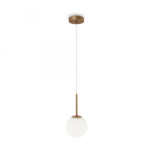 Подвесной светильник Basic form золотой, белый абажур