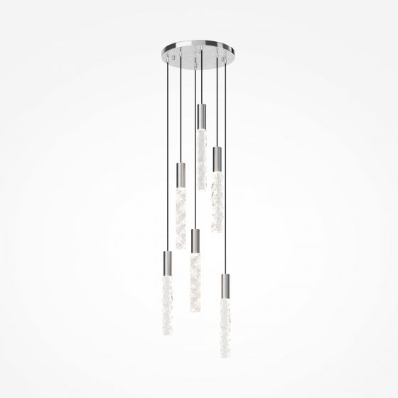 Подвесной светильник Selemo хрустальный хром 350 мм 4