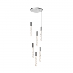 Подвесной светильник Selemo хрустальный хром 350 мм