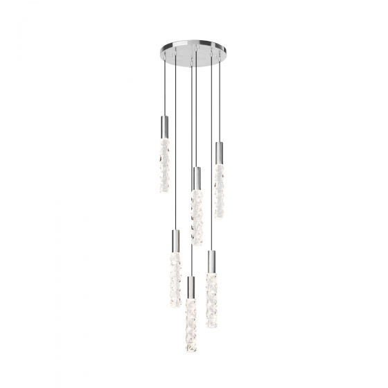 Подвесной светильник Selemo хрустальный хром 350 мм 1