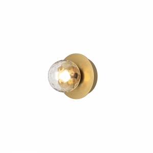 Настенный светильник Ambre янтарный, латунь, 120 мм