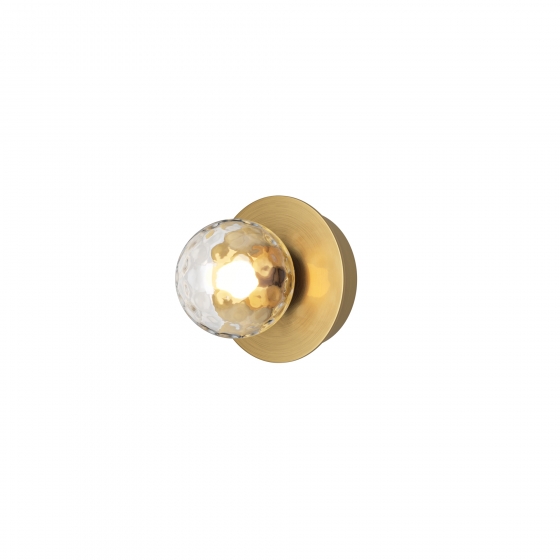 Настенный светильник Ambre янтарный, латунь, 120 мм 1