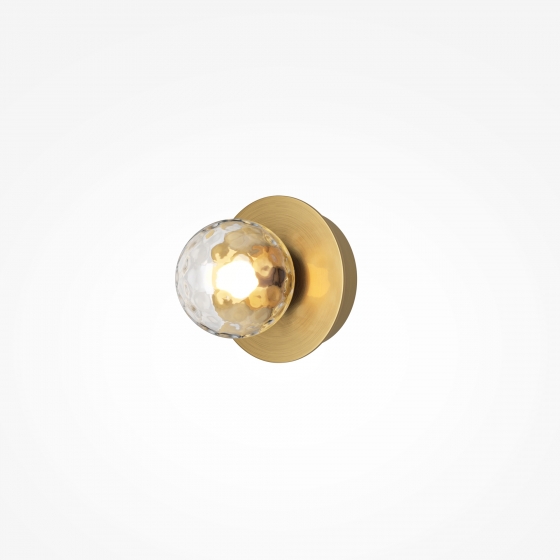 Настенный светильник Ambre янтарный, латунь, 120 мм 3