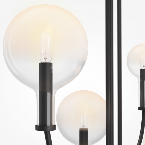 Подвесной светильник Status черный, 6 плафонов 6