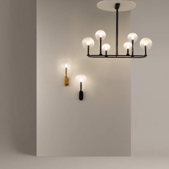 Подвесной светильник Status черный, 6 плафонов 10