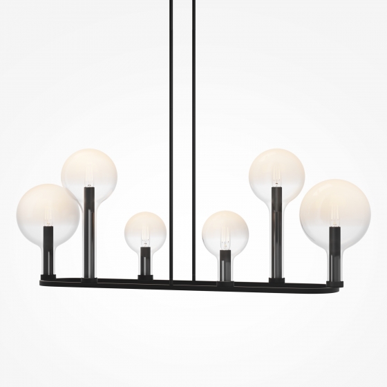 Подвесной светильник Status черный, 6 плафонов 4