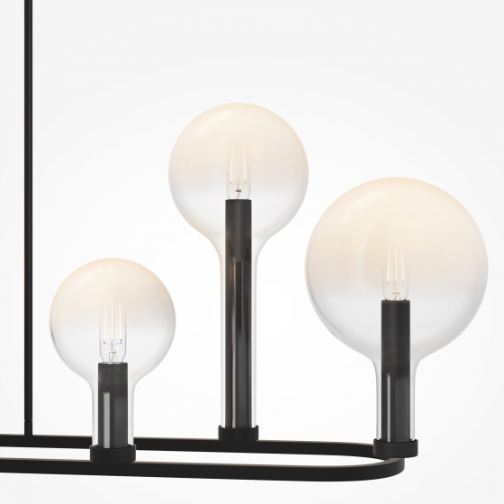 Подвесной светильник Status черный, 6 плафонов 6