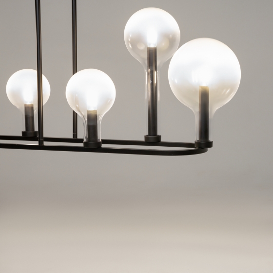 Подвесной светильник Status черный, 6 плафонов 8