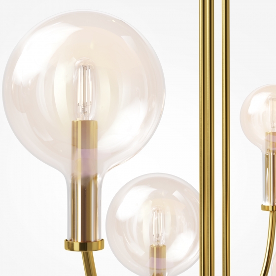 Подвесной светильник Status латунь, 6 плафонов 6