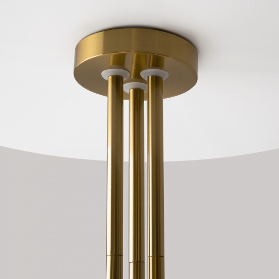 Подвесной светильник Status латунь, 6 плафонов 12